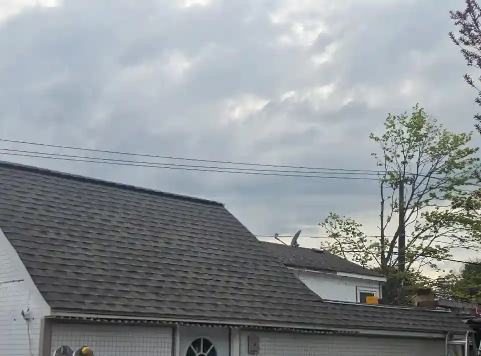New architectural shingles installed